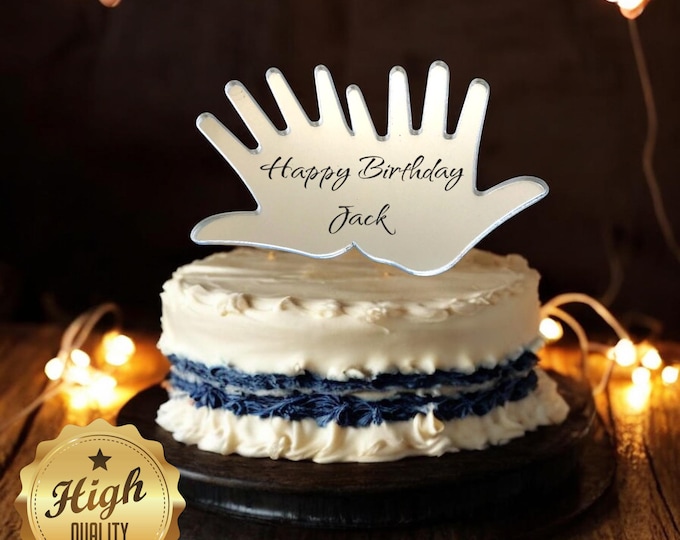 Hands Shaped Cake Toppers  - Custom Colours , Bespoke Styles Made