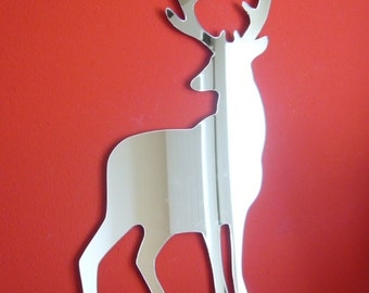 Stag Shaped Mirror (Stag Looking Behind), Bespoke Shapes Made