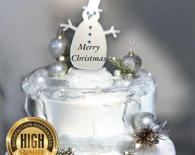 Snowman Shaped Cake Toppers & Cup Cake Toppers - Several Colour Options Available, Any Bespoke Style Made, Crafting Customised