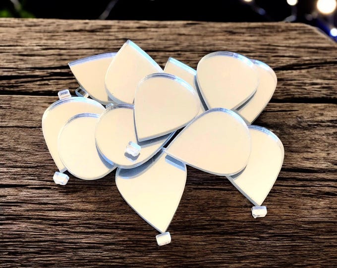 Hot Air Balloon Acrylic Crafting Mirrors: Custom Colors & Sizes (Pack of 10)