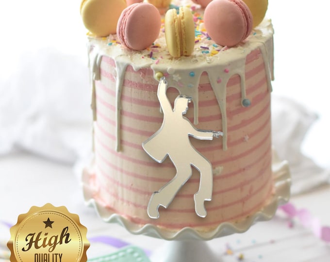 Rock'n'Roller Acrylic Cake Topper: Bespoke Style