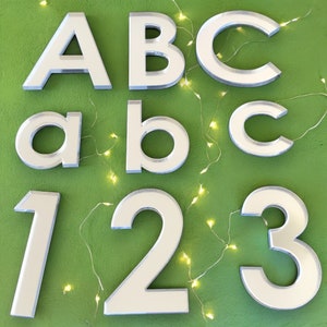 Custom Acrylic Mirror Letters & Numbers: Craft DIY, Personalized Decor