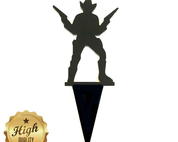 Cowboy Shaped Cake Toppers & Cup Cake Toppers - Several Colour Options Available, Any Bespoke Style Made, Crafting Customised