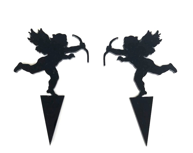 Cherub Cake Toppers: Recycled Acrylic Cupcake Decorations