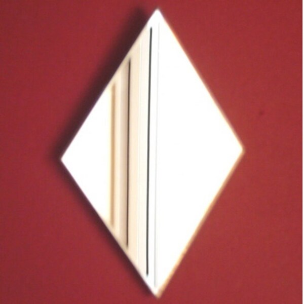 Diamond Shaped Mirrors - Many Sizes Available. Also available in packs of 10 Crafting Mirrors, Bespoke Shapes Made