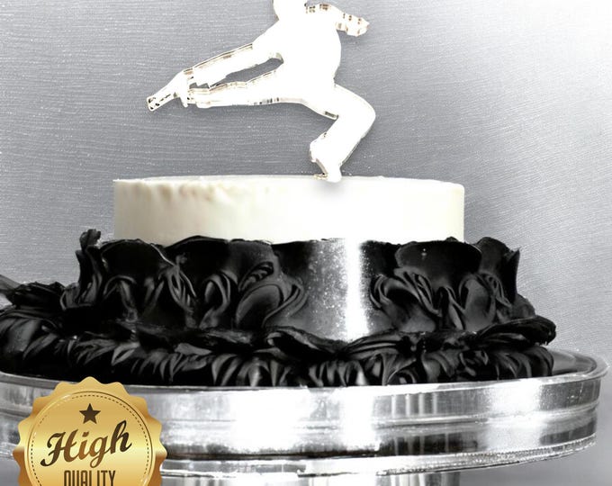 Latin Dancer Acrylic Cake Topper: Bespoke Style, Custom Colors
