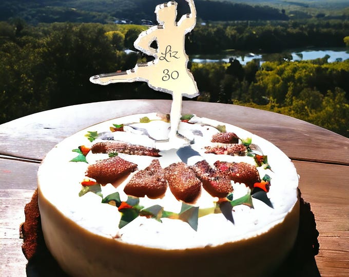 Highland Dancer Shaped Cake Toppers / Emblems - Custom Colours, Sizes, Shapes & Engraving Services