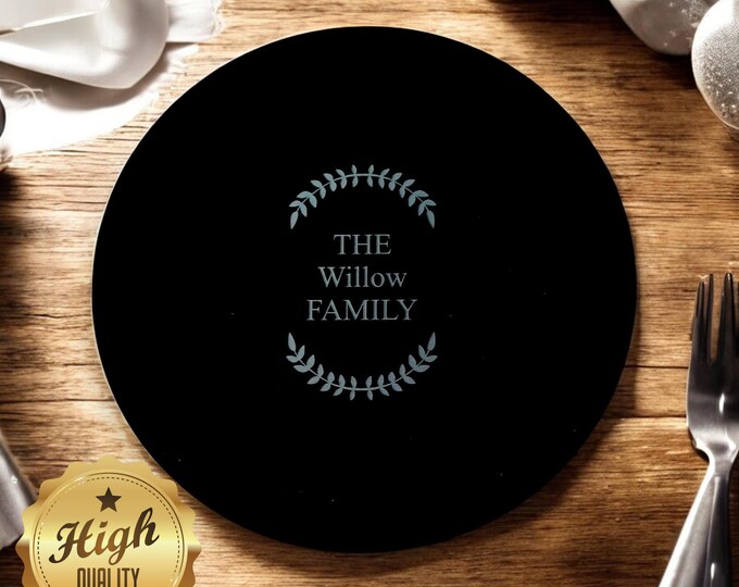 Round Placemats & Coasters - Custom Gloss or Matt Finish Colours, Shapes / Sizes Made and Engraving Services