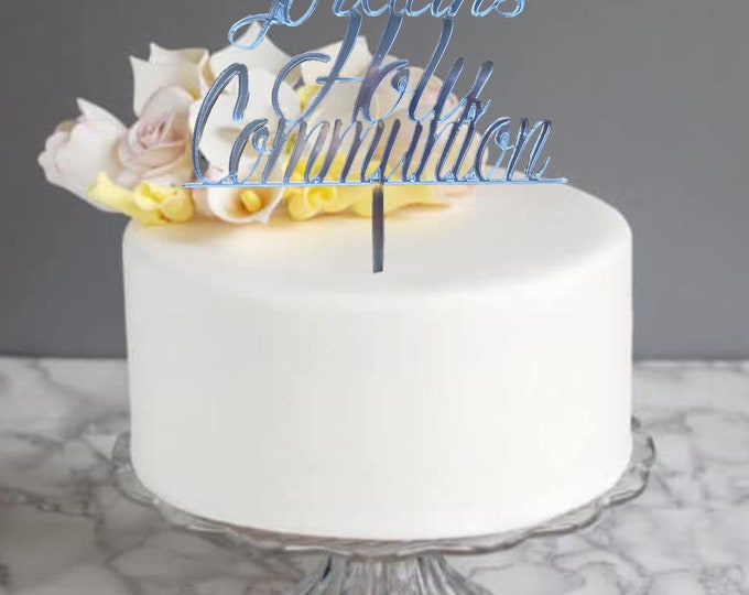 Custom Recycled Acrylic Cake Topper: Bespoke Laser Cut Design