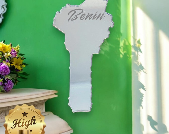 Custom Country Map Mirror: Handmade Acrylic, Shatterproof Design