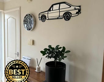 Customizable Car Design Mirror, Engraved Wall Decor, Man Cave Office Art