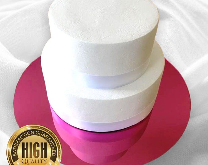 Round, Square, Heart, Hexagon, Octagon Cake Boards (Reusable), Plain or Engraved, Silver and Colour Mirror Choices, Custom Sizes and Shapes