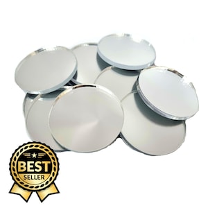 Circle Acrylic Mirror Tiles: Crafting Mosaic Supplies, Custom Colors & Sizes