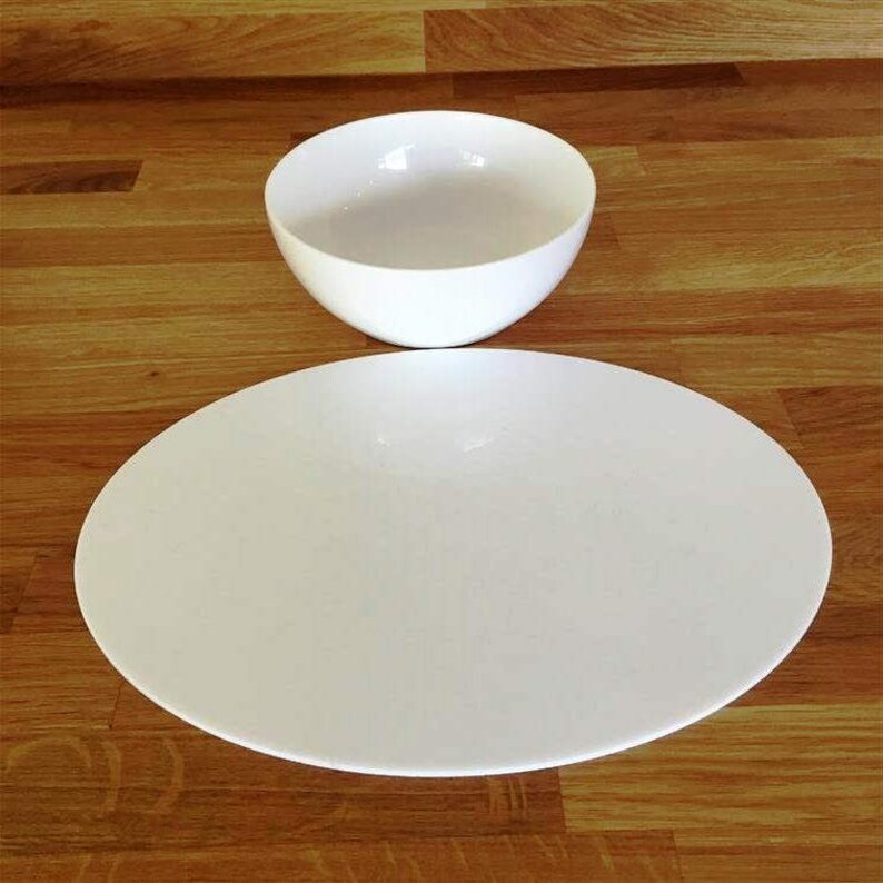 Oval Placemats & Coasters Many Gloss Finish Acrylic Colour Etsy