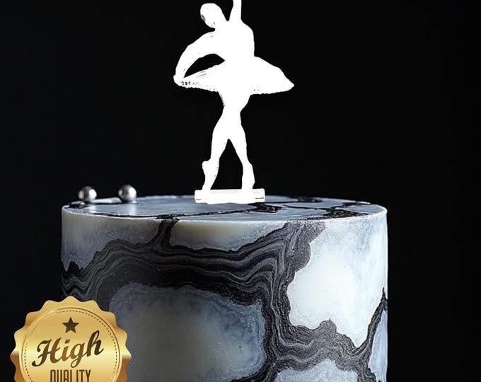 Custom Acrylic Ballerina Cake Topper: UK Made, Reusable
