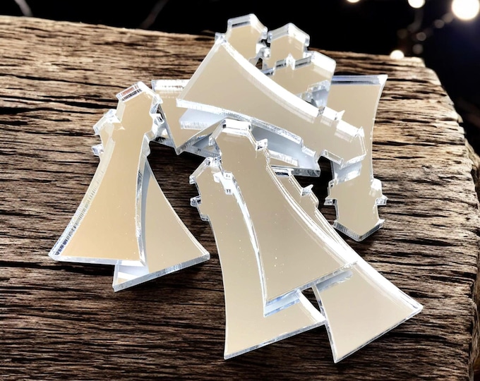 Lighthouse Acrylic Crafting Mirrors: Custom Colors & Sizes, Pack of 10