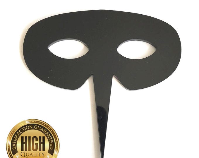 Mask Cake Toppers & Cup Cake Toppers - Several Colour Options Available, Any Bespoke Style Made, Crafting Customised