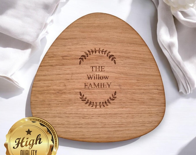 Pebble Placemats & Coasters - Wood Finish Options, Custom Sizes, Shapes, Colours, Engraved or Plain
