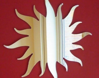 Sun Shaped Mirrors, Bespoke Shapes Made