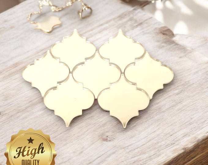 Moroccan Acrylic Mirror Tiles: Custom Colors & Sizes, DIY Mosaic Sets