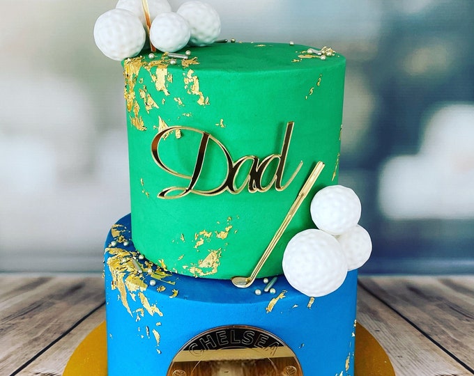 Personalized Acrylic Cake Topper: Bespoke Name & Emblems