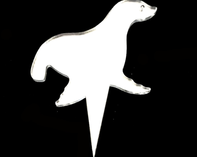 Seal Cake Topper: Recycled Acrylic Cupcake Decorations