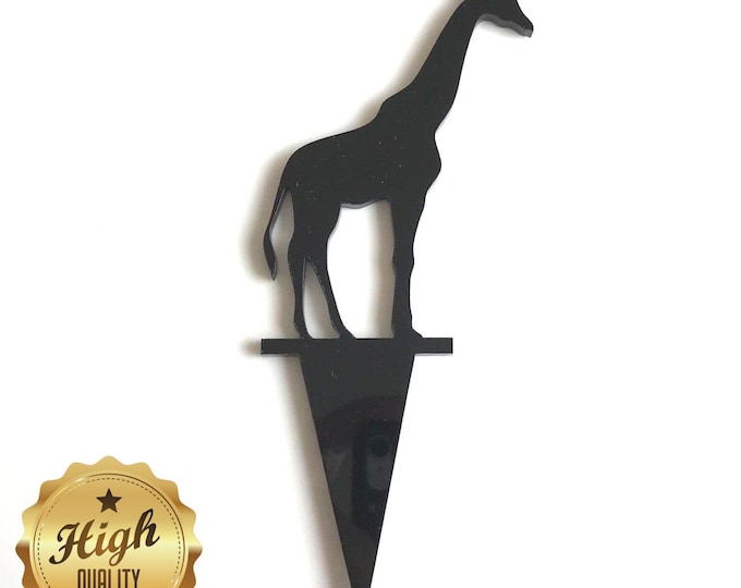 Giraffe Shaped Cake Toppers & Cup Cake Toppers - Several Colour Options Available, Any Bespoke Style Made, Crafting Customised