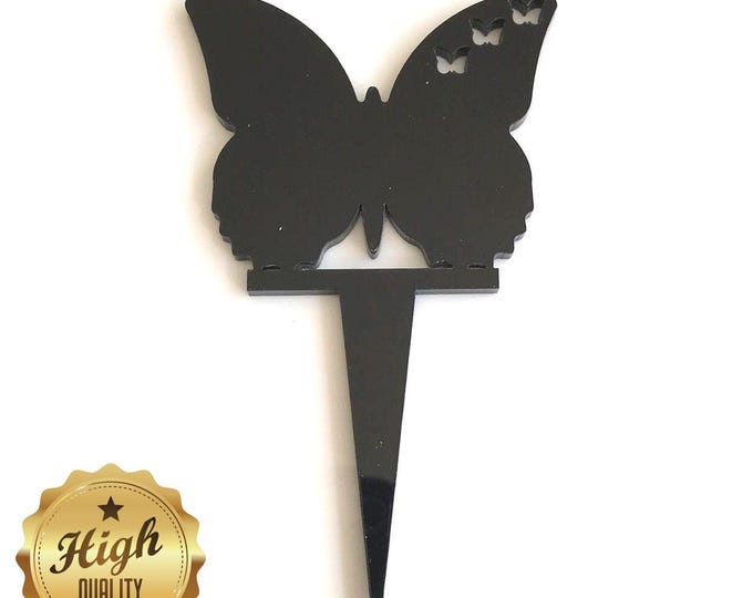 Butterfly Cake Toppers: Acrylic Cupcake Decorations, Bespoke Style