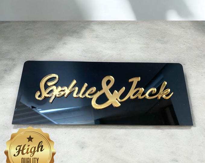 Beauty Salon / Shop Signs Signs wall or Desk, your logos and colours - Custom Colours, Woods, Sizes & Shapes Made