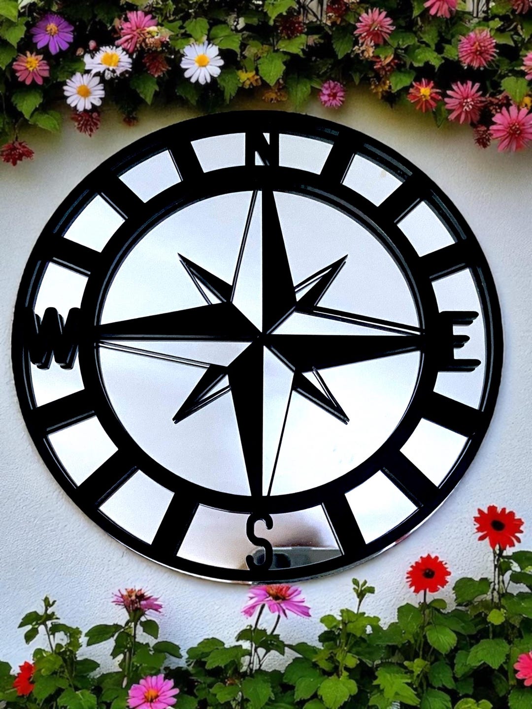 Colorful Compass Mirrors With Custom Sizes & Engraving Services ...
