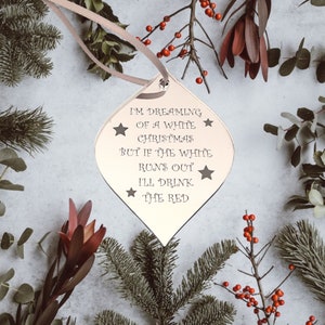 Custom Acrylic Bauble Christmas Decoration: Personalized Ornament