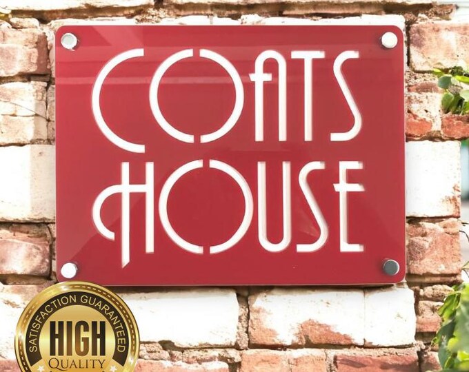 Rectangular House or Shop / Beauty Signs - Custom Colours, Woods, Sizes & Shapes Made