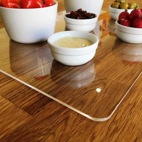 Clear Table Protector Etsy