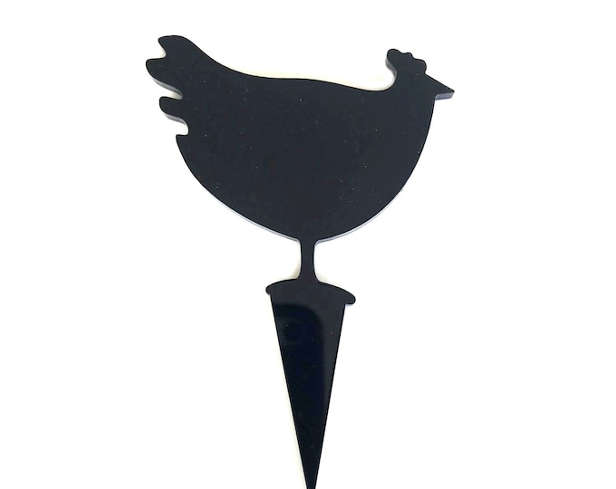 Chicken Cake Topper: Acrylic Farm Animal Cupcake Decoration