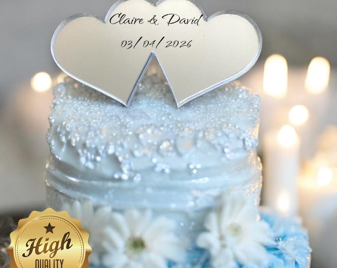 Love Hearts Cake Toppers & Cup Cake Toppers - Several Colour Options Available, Any Bespoke Style Made, Crafting Customised