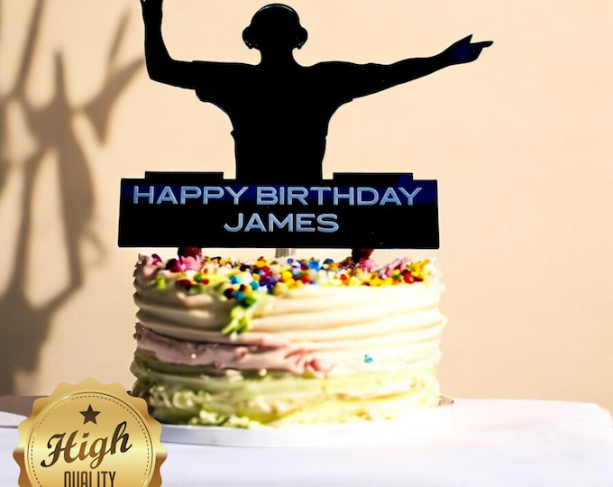 DJ Cake Toppers & Emblems - Custom Colours Sizes, Shapes Made, Engraving Services