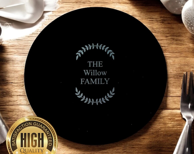 Round Placemats & Coasters - Custom Gloss or Matt Finish Colours, Shapes / Sizes Made and Engraving Services