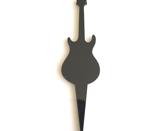 Electric Guitar Cake Toppers: Custom Acrylic Cupcake Decorations