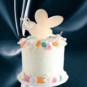 Bumble Bee Shaped Cake Toppers & Cup Cake Toppers - Several Colour Options Available, Any Bespoke Style Made