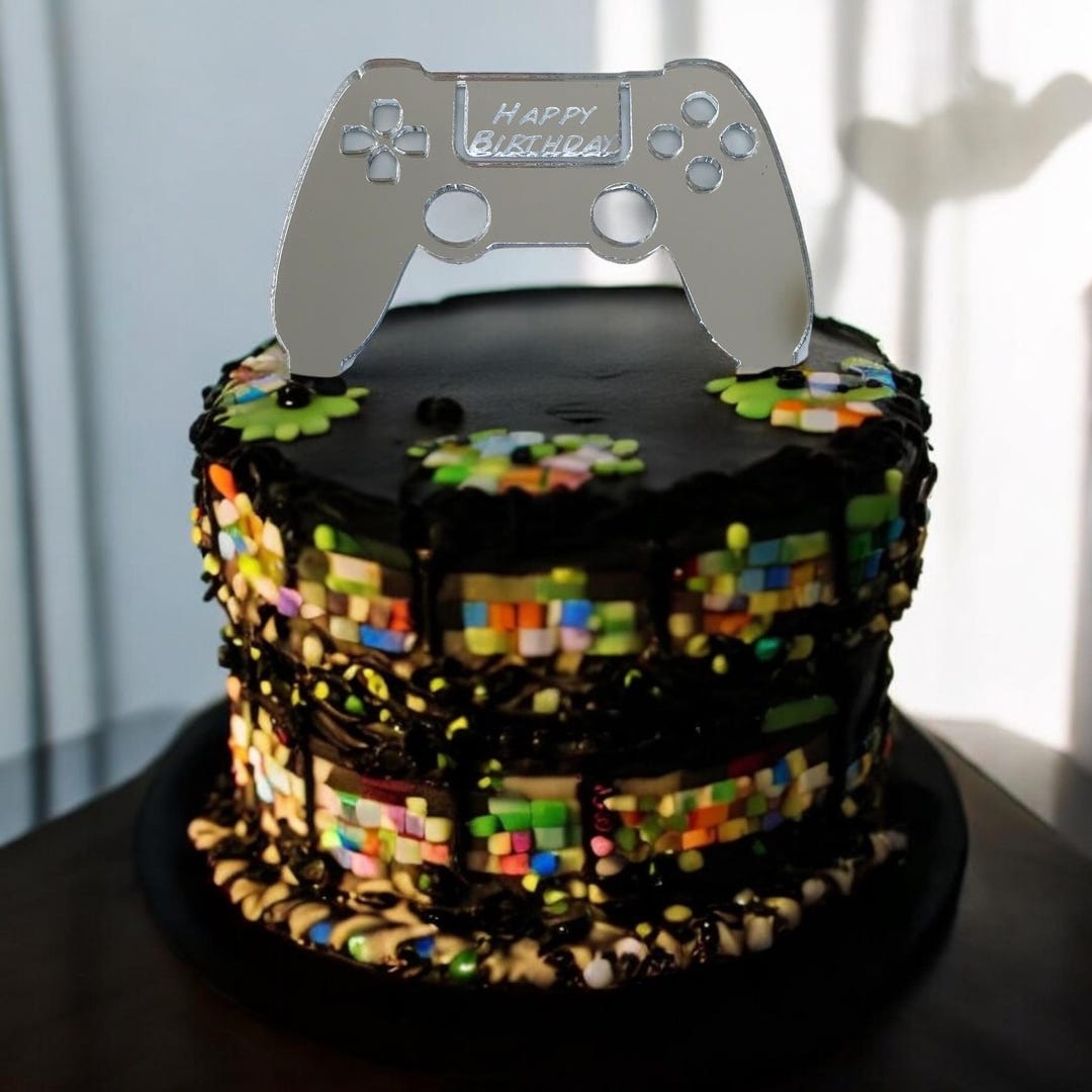 Unique Custom Gaming Controller Cake Topper: Recycled Acrylic, Various ...
