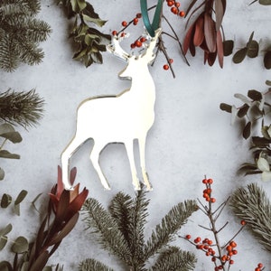 Reindeer Shaped Decorations, Custom Colours and Woods, Bespoke shapes & Sizes made