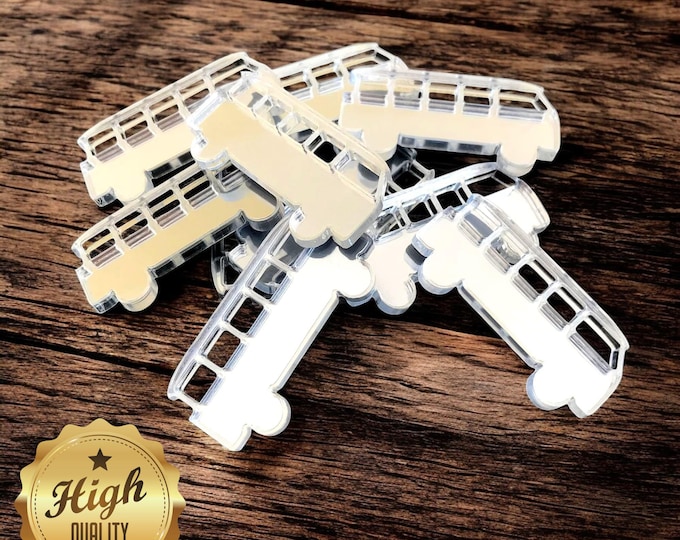 Campervan Acrylic Crafting Mirrors: Custom Colors & Sizes (Pack of 10)