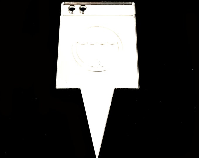 Custom Cake Topper: Laser Cut Recycled Acrylic, Engraved Designs