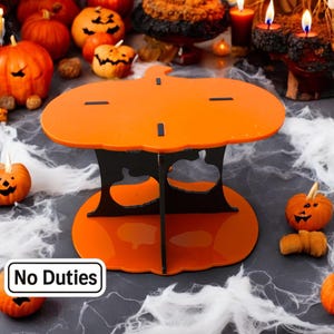 Stojak na ciasto dyniowe: akrylowy separator do tortów imprezowych