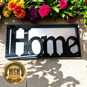 Home Design Framed Garden Mirrors, Custom Colours, Sizes up to 58cm, Engraving Services (Indoor & Outdoor Use)