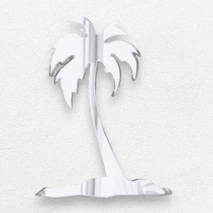 Palm Tree Shaped Mirrors, Bespoke Sizes, Many Colours & Engraving Services