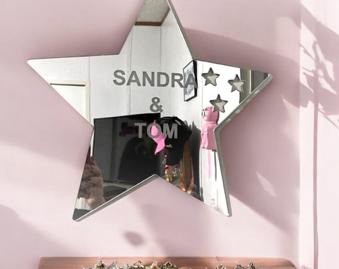 Star Signs Mirrors, Custom Colours, Sizes, Shapes, Engraving Services, Sizes up to 40cm
