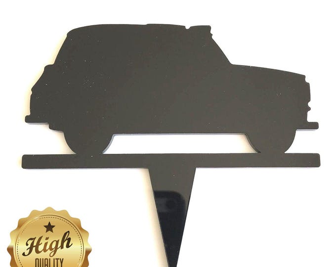 Black Taxi Cab Shaped Cake Toppers & Cup Cake Toppers - Several Colour Options Available, Any Bespoke Style Made, Crafting Customised