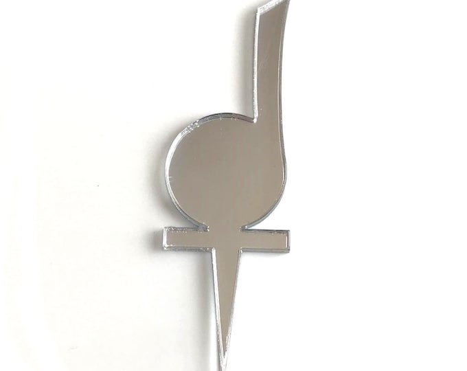 Musical Note Cake Toppers: Acrylic Cupcake Decorations