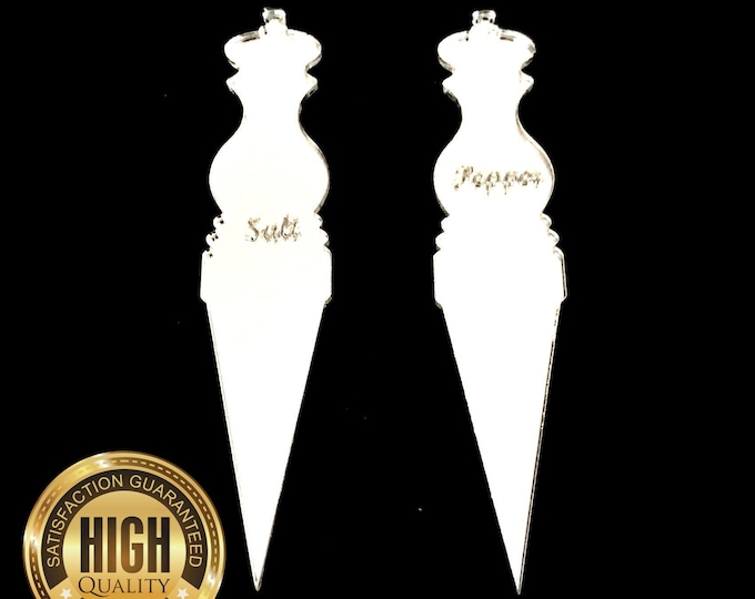 Salt n Pepper Cake Toppers & Cup Cake Toppers - Several Colour Options Available, Any Bespoke Style Made, Crafting Customised